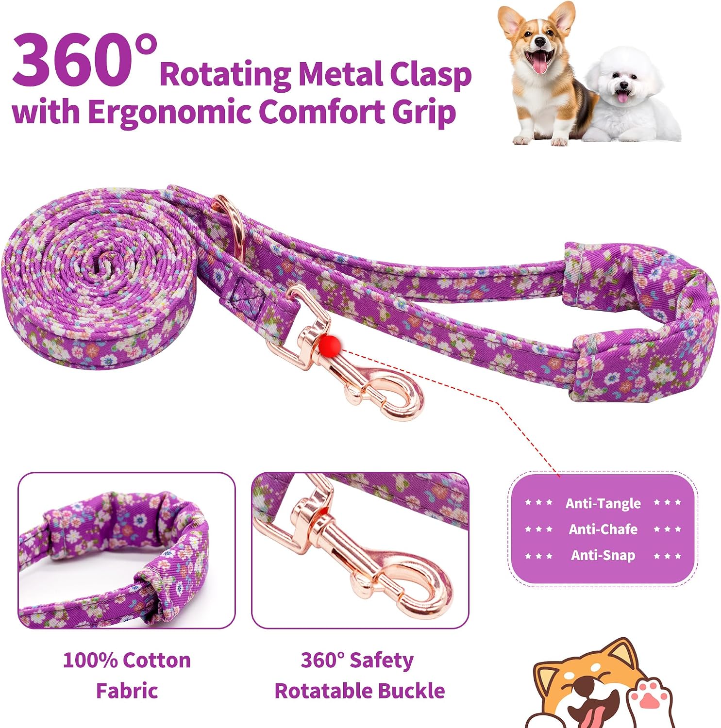 Detalle 2 de Dote on Dog Collar Set Purple S