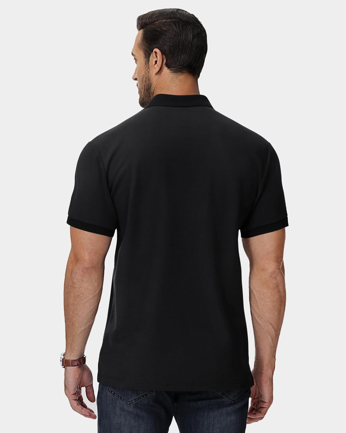 Thumbnail 1 de HMIYA Herren Poloshirt Kurzarm – Basic Polohemd mit Knopfleiste für Sommer, Golf & Alltag