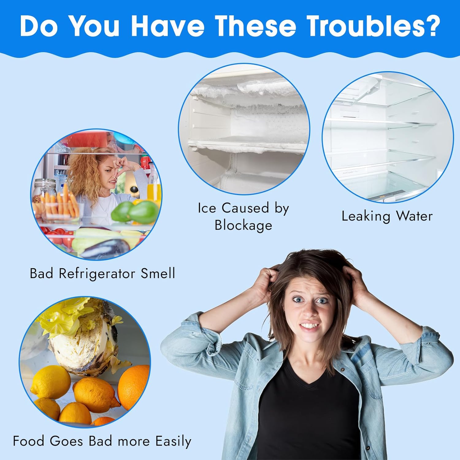 Thumbnail 4 de Vaktop Kühlschrank Reinigungsset (5-teilig) für Abflussloch & Ablaufreinigung