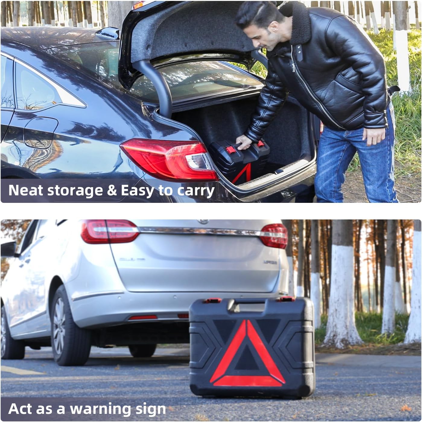 Detalle de EFFIROSO Portable 5 Ton 12V Electric Car Jack with Tire Inflator Pump