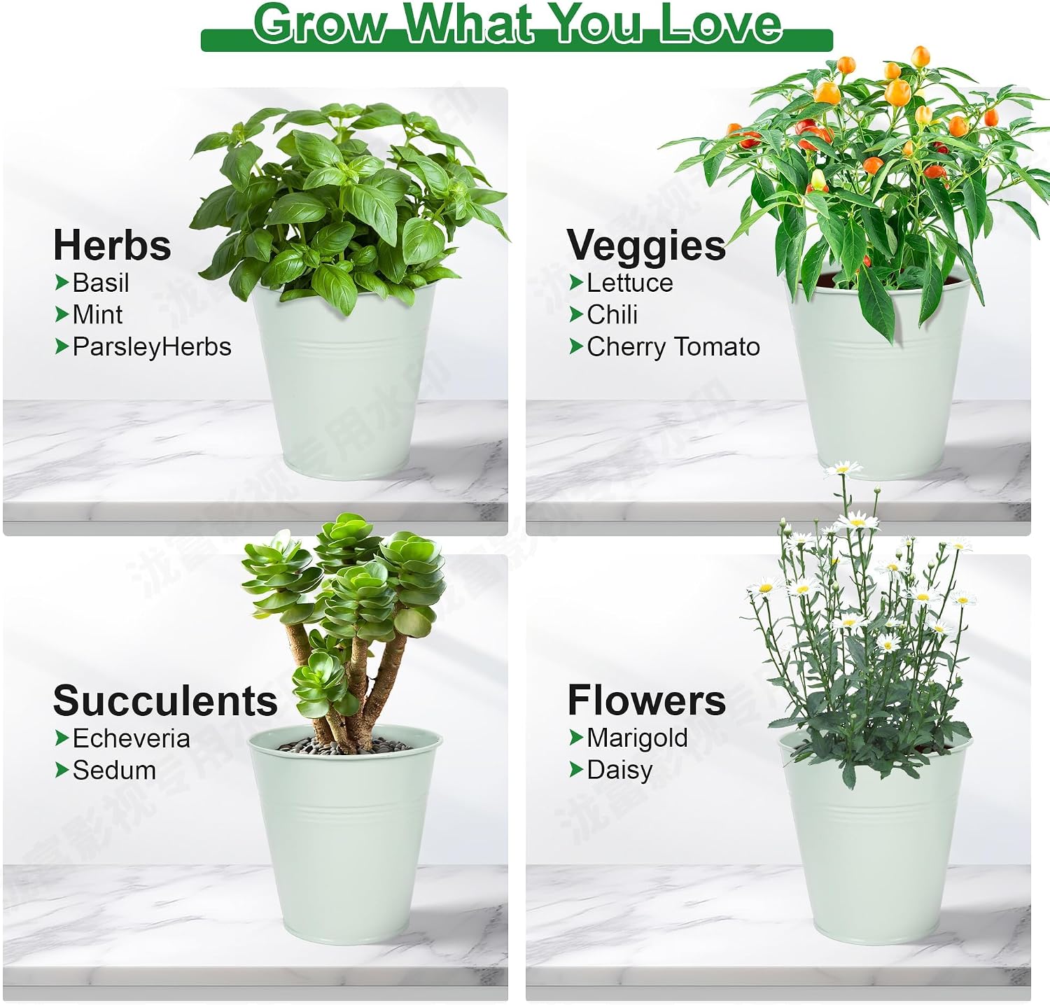 Detalle 2 de Wacloud Indoor Herb Planter, Metal
