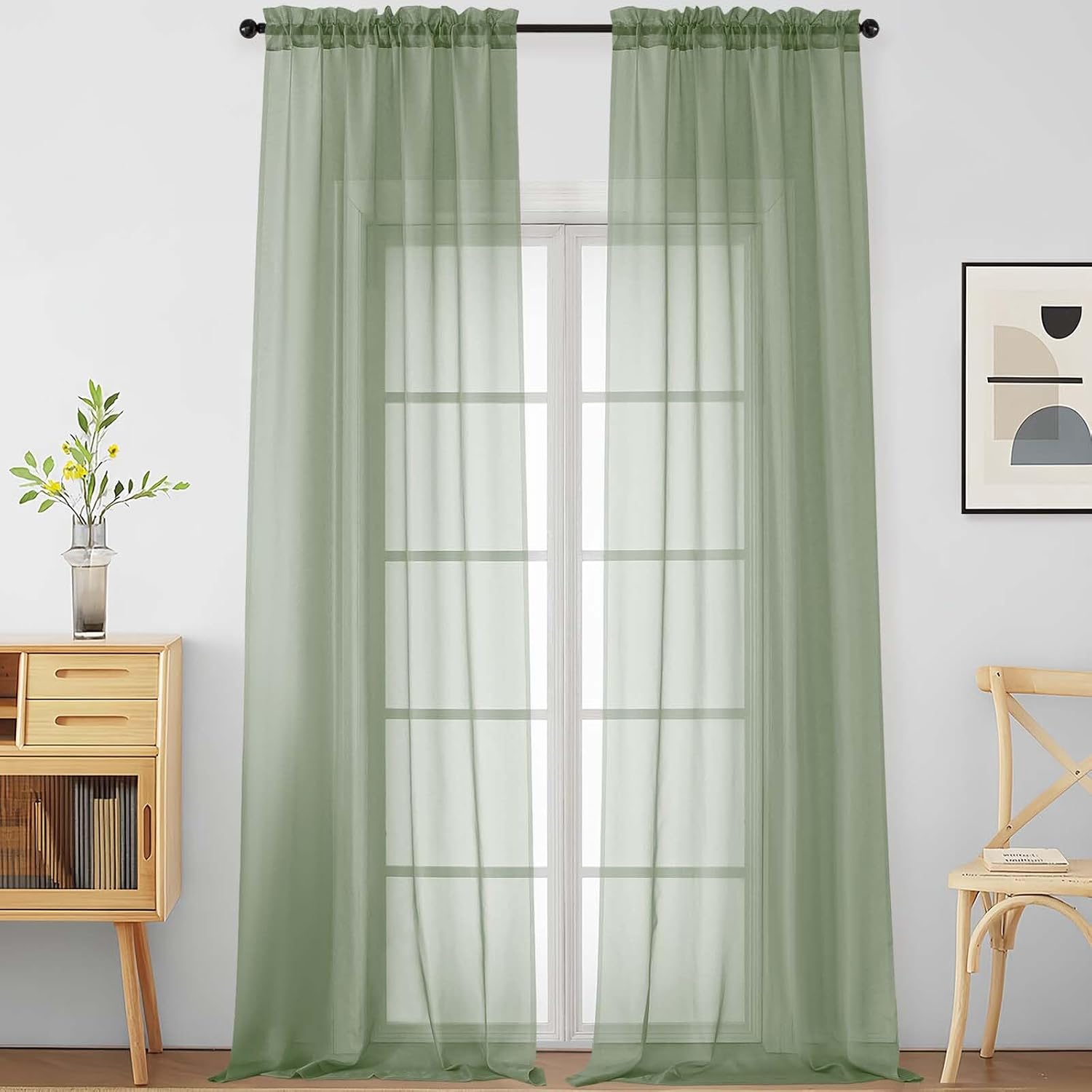 Detalle de Ebesto Sheer Curtains, 108 inches