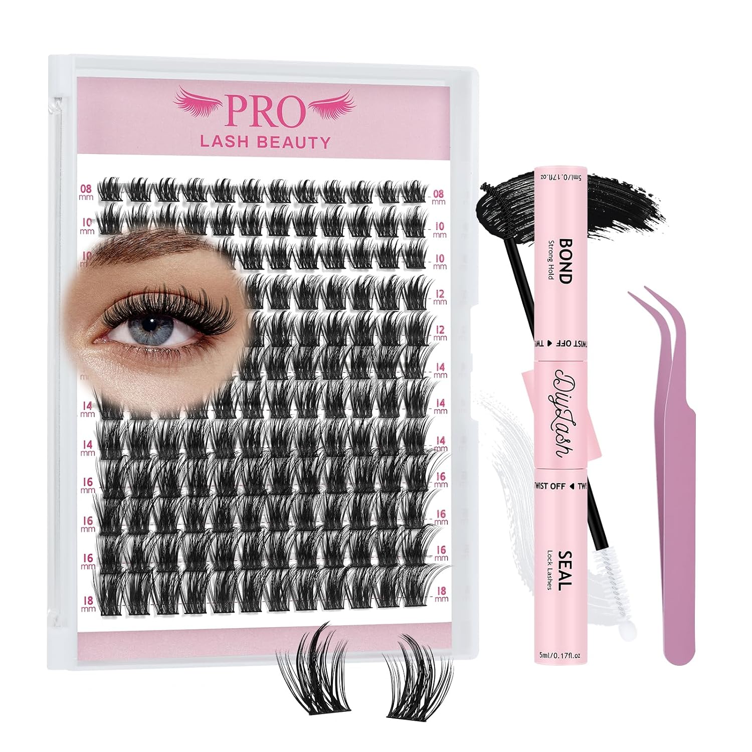 Detalle de DIY Wimpernverlängerung Kit 144 Stück 🎀