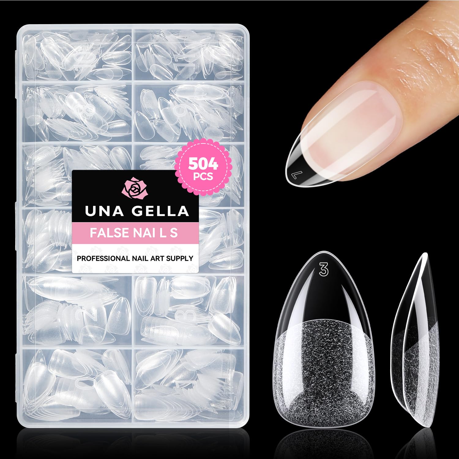 Detalle de UNA GELLA Short Almond Nail Tips
