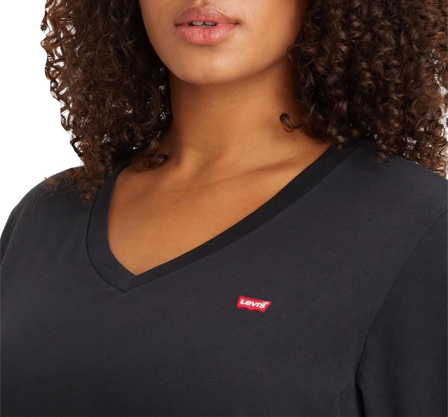 Detalle de Levi's Plus Size V-Neck Tee Donna