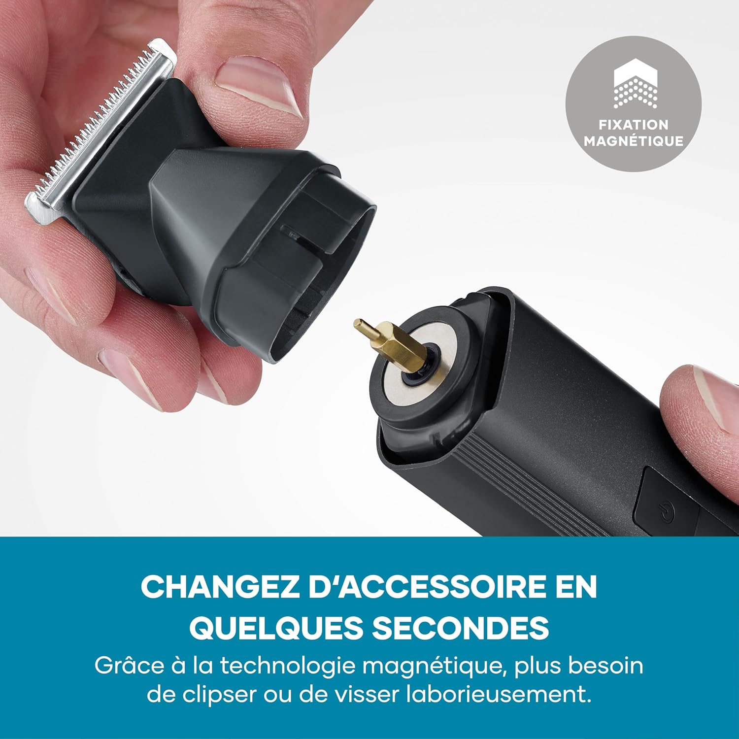 Detalle de SEVERIN HS 0710 – Tondeuse sans fil 6 en 1 cheveux, barbe et finitions, autonomie jusqu’à 90 minutes