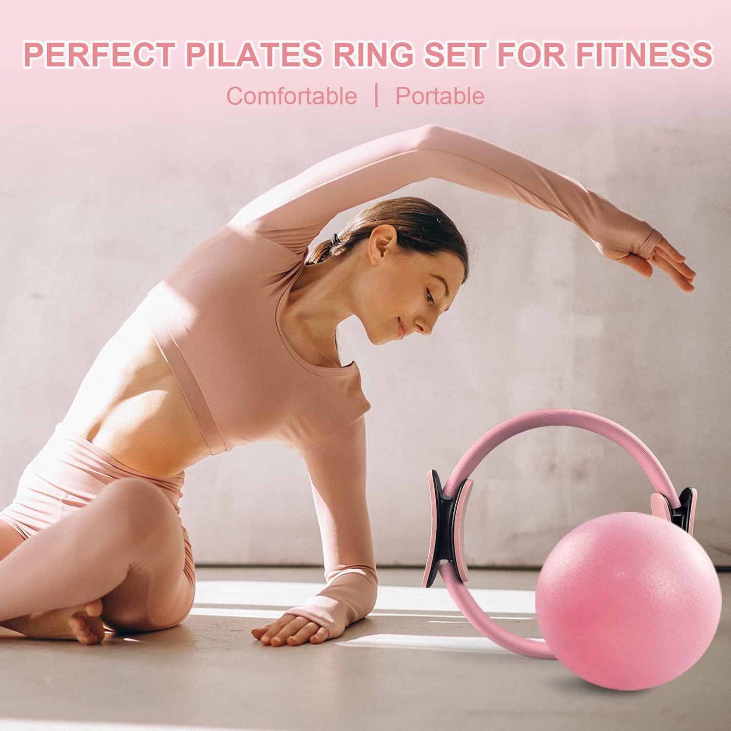 Detalle 2 de KANGFITER Pilates Equipment Kit with Resistance Bands