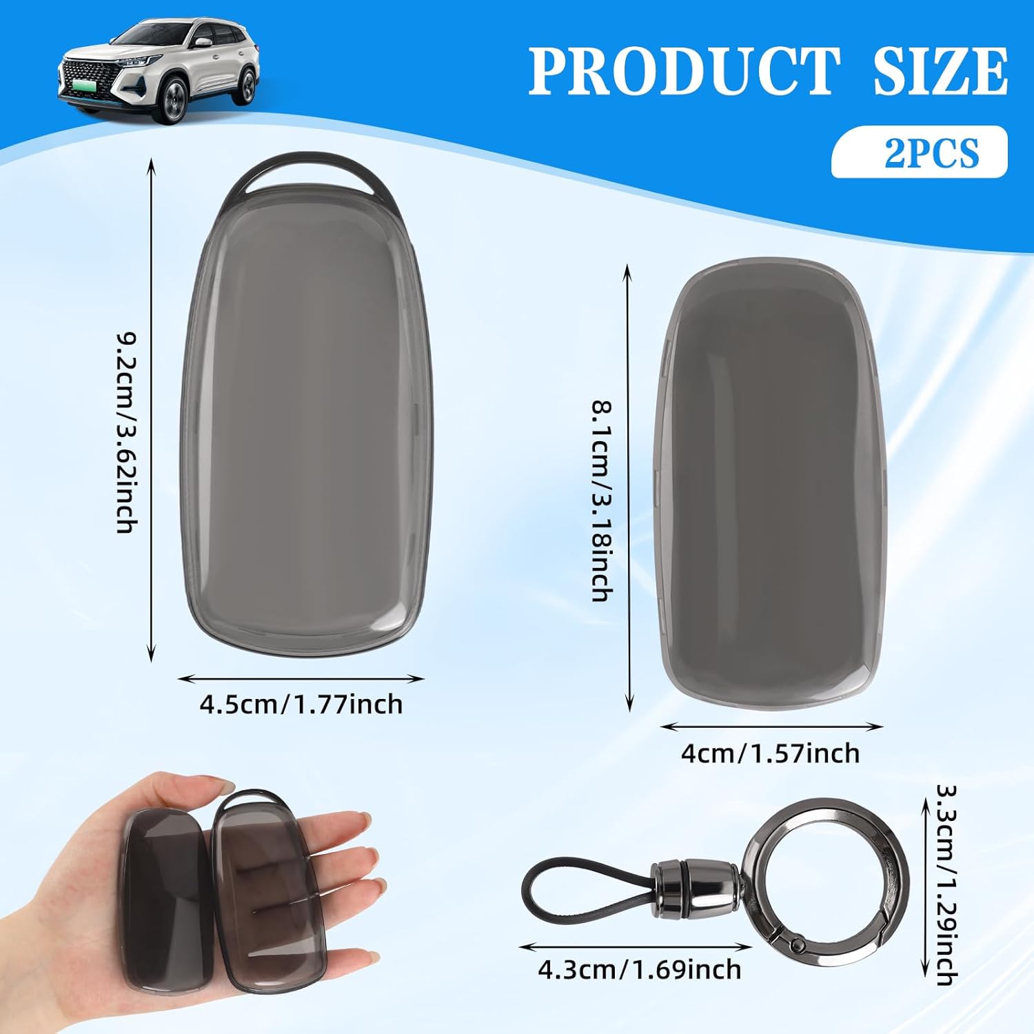 Thumbnail 6 de Car Key Case for Jaecoo 7 and Chery Models – Protective TPU Key Fob Cover