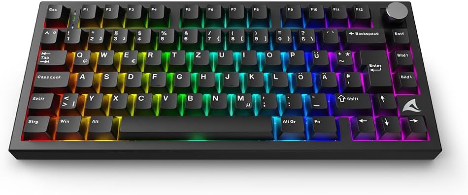 Thumbnail 5 de Sharkoon SKILLER SGK55W – Kabellose Gaming-Tastatur mit 75%-Layout und Hot-Swap