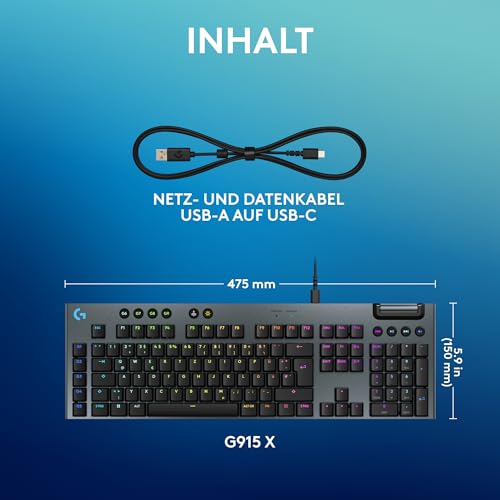 Thumbnail 7 de Logitech G G915 X – Kabelgebundene Gaming-Tastatur