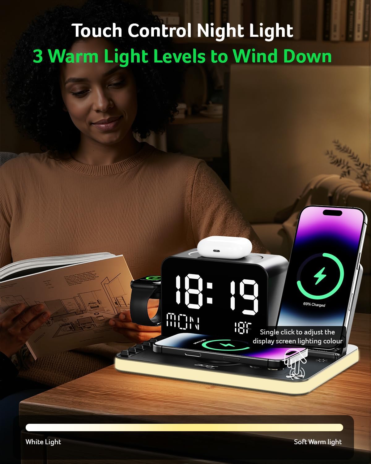 Thumbnail 6 de acer 7-in-1 Wireless Charging Station for iPhone 16