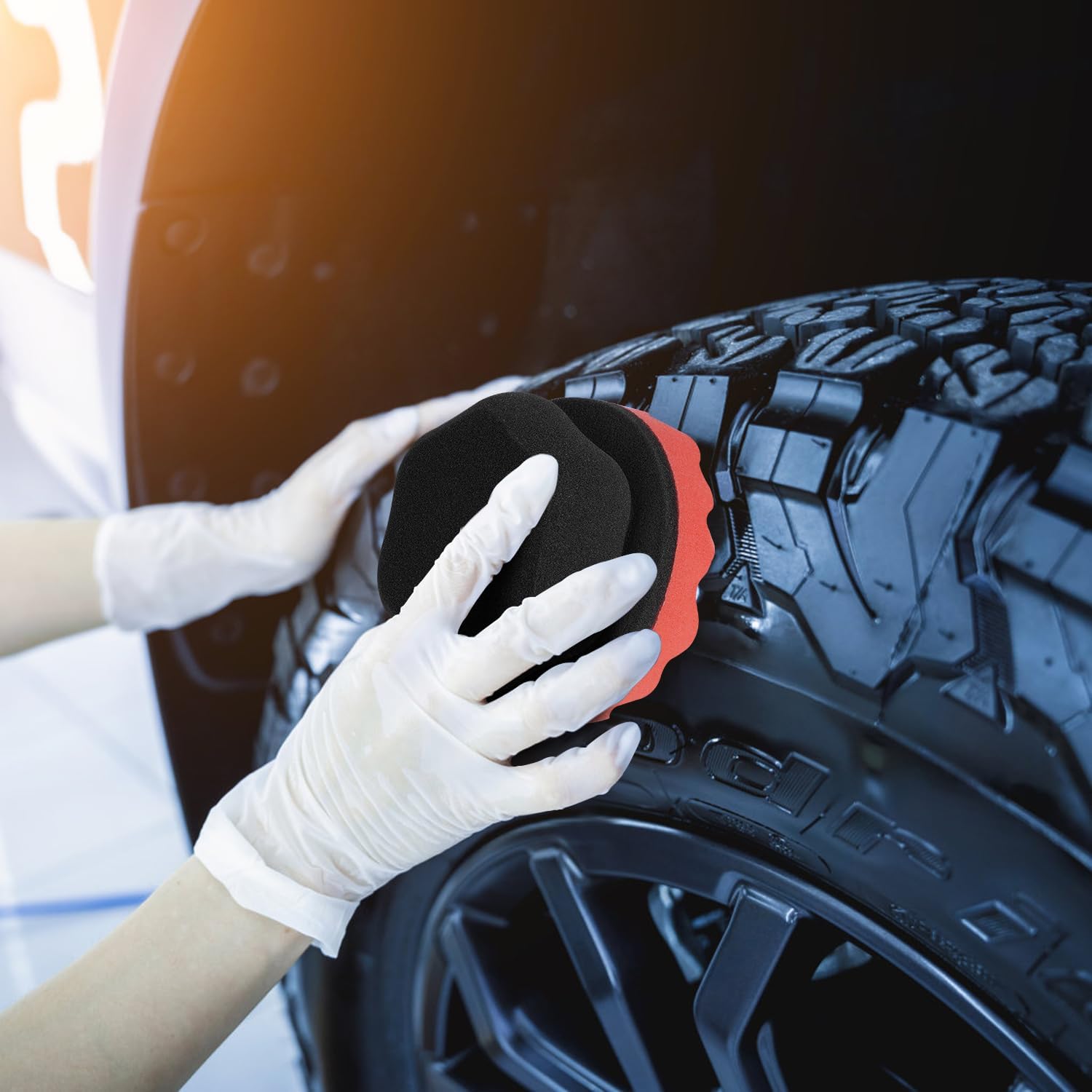 Thumbnail 5 de ZHAYAO Tire Shine Applicator Pad 2-pack 🧽