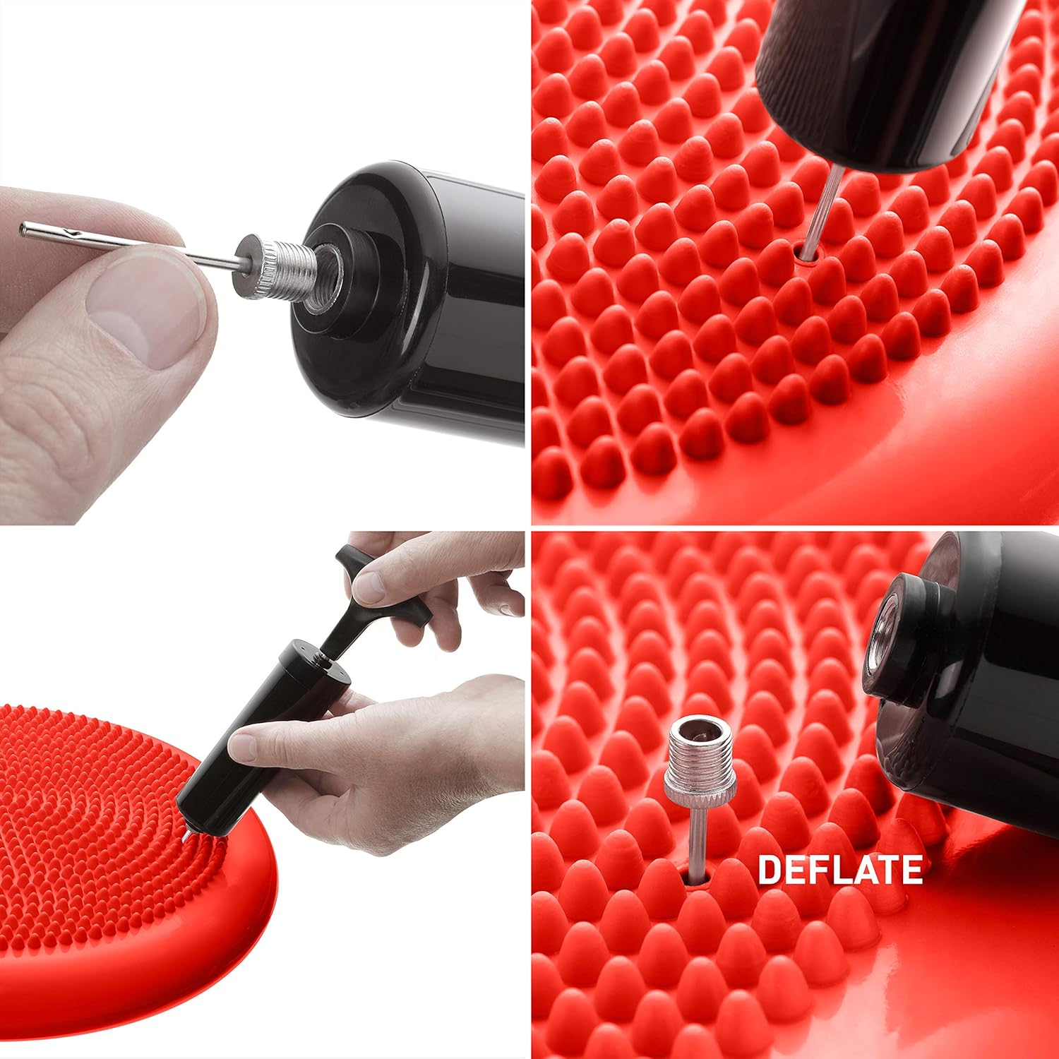 Thumbnail 6 de BODYMATE Pepper-RED: Cuscino per seduta con pompa da 34 cm, equilibrio dinamico per rafforzare il core