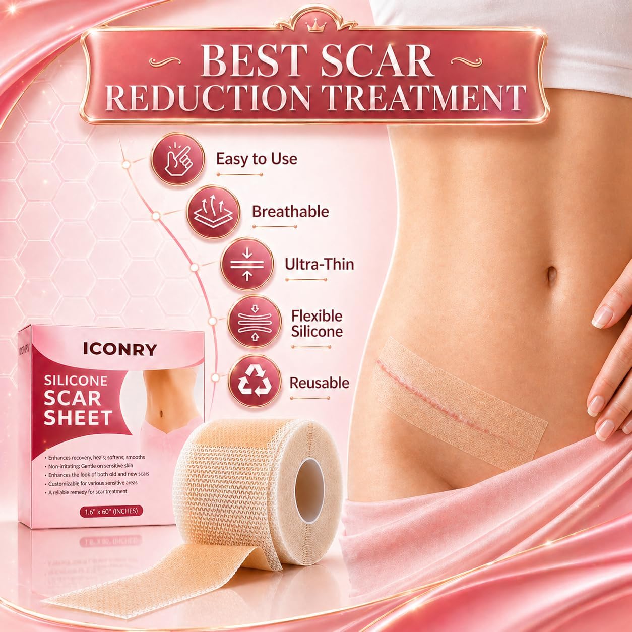 Thumbnail 2 de ICONRY Silicone scar tape roll 1.6 in