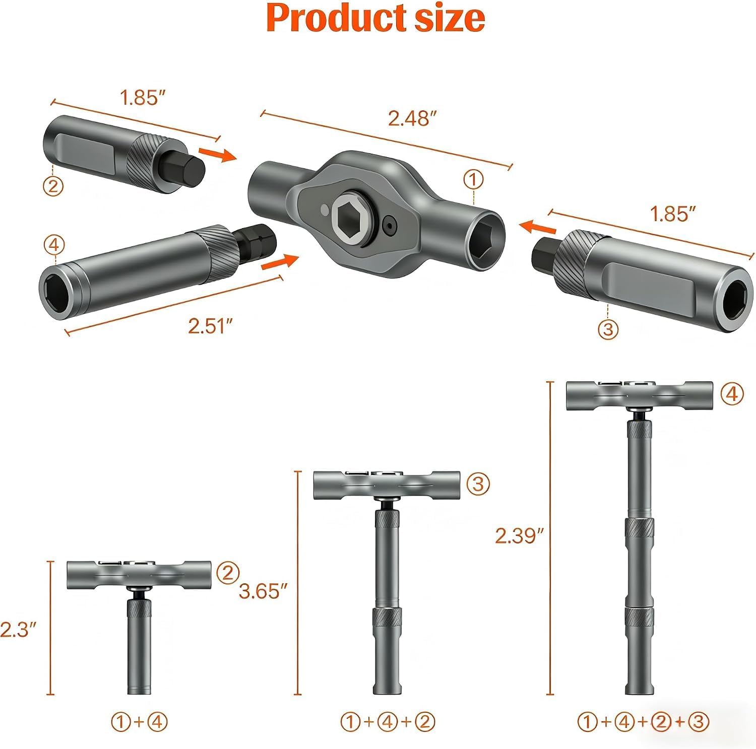Detalle 2 de Asnish MP-RS1 24-in-1 Precision Screwdriver Set with Magnetic Ratchet