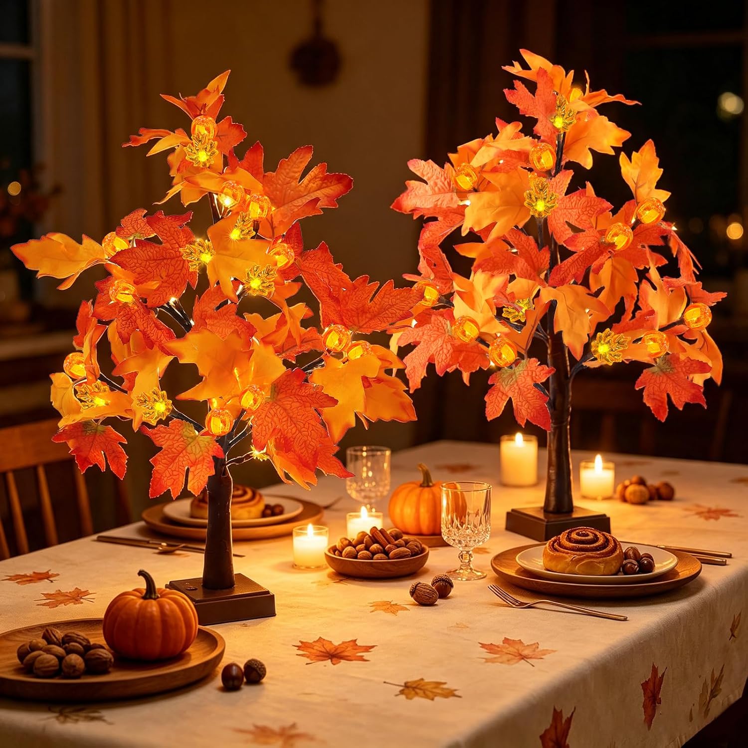 Detalle 2 de Lighted Fall Tree, 18-Inch