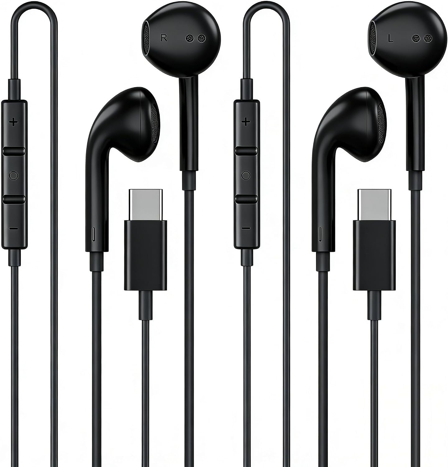 Detalle de MFi-Certified USB-C Earbuds, 2-Pack