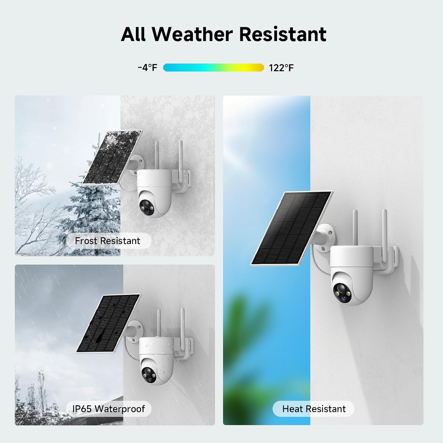 Thumbnail 6 de Oculview DL201 Solar Security Camera 2-Pack, 2K, 360° View, Color Night Vision