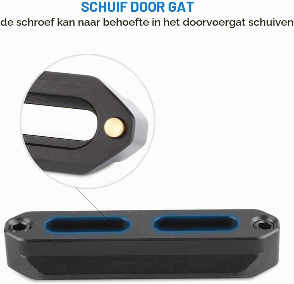 Detalle de SMALLRIG 1195 NATO-rail van 70 mm voor snelkoppeling, aluminiumlegering