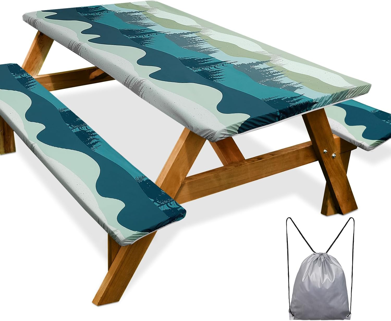 Detalle de Play Tailor Picnic Table Cover Set Vinyl