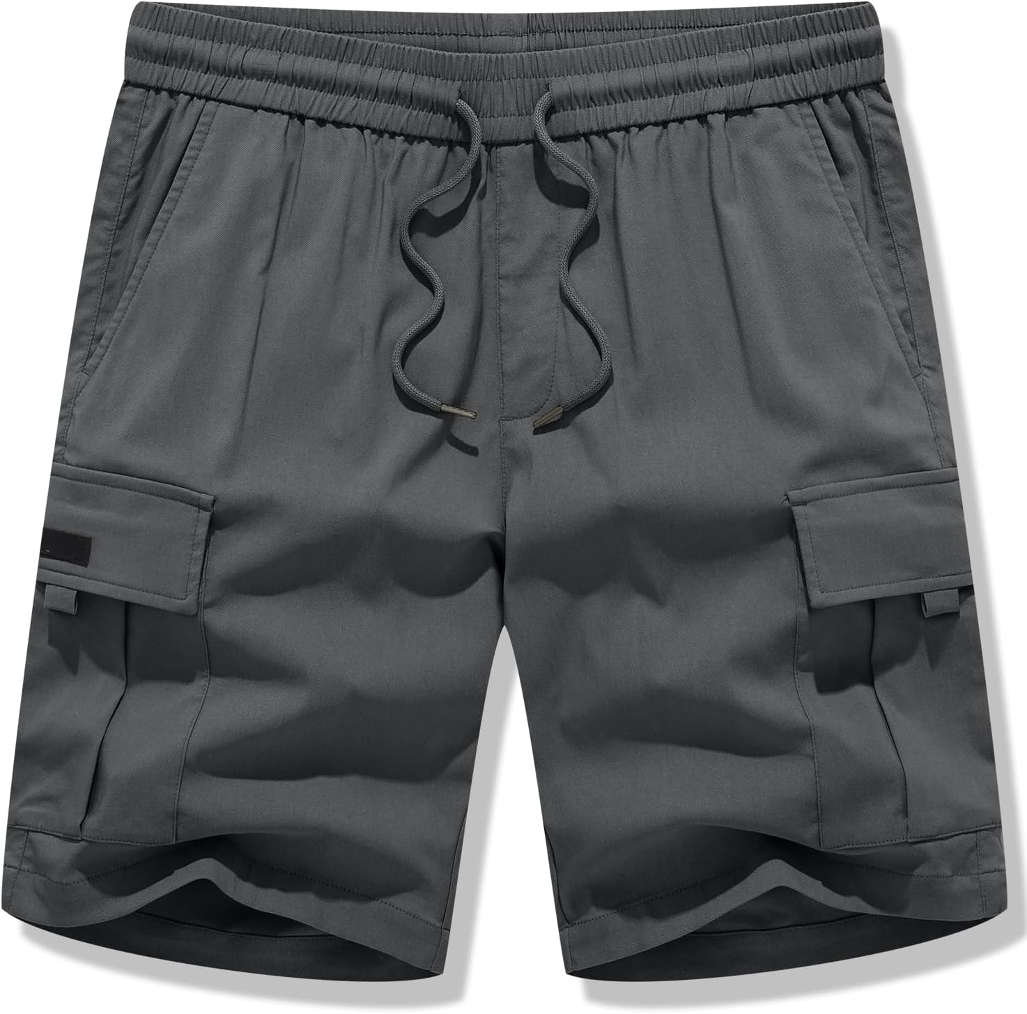 Thumbnail 6 de JMIERR Men's Casual Stretch Cargo Shorts — 9-Inch Inseam, Elastic Drawstring Waist with Secure Multi Pockets