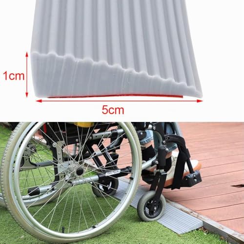 Detalle 2 de AiDeHuaKeJi Türschwellenrampe – Klappbare Rampen aus PVC für Saugroboter, Rollstuhl & Barrierefreiheit