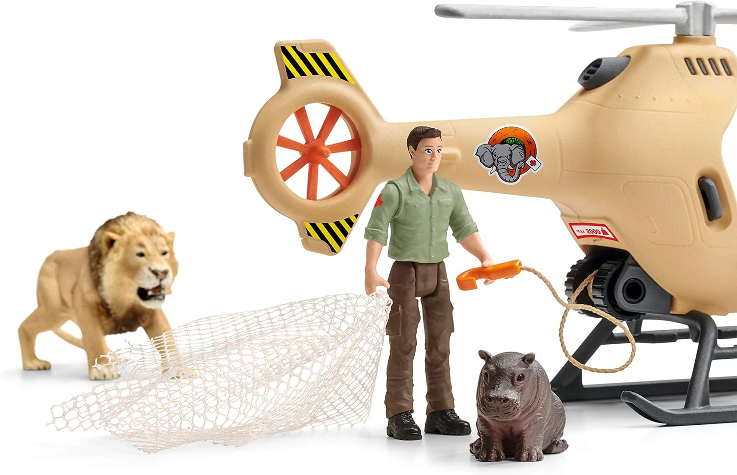 Thumbnail 4 de Schleich 42476 helikopter ratowniczy dla zwierząt Wild Life z ruchomymi łopatami