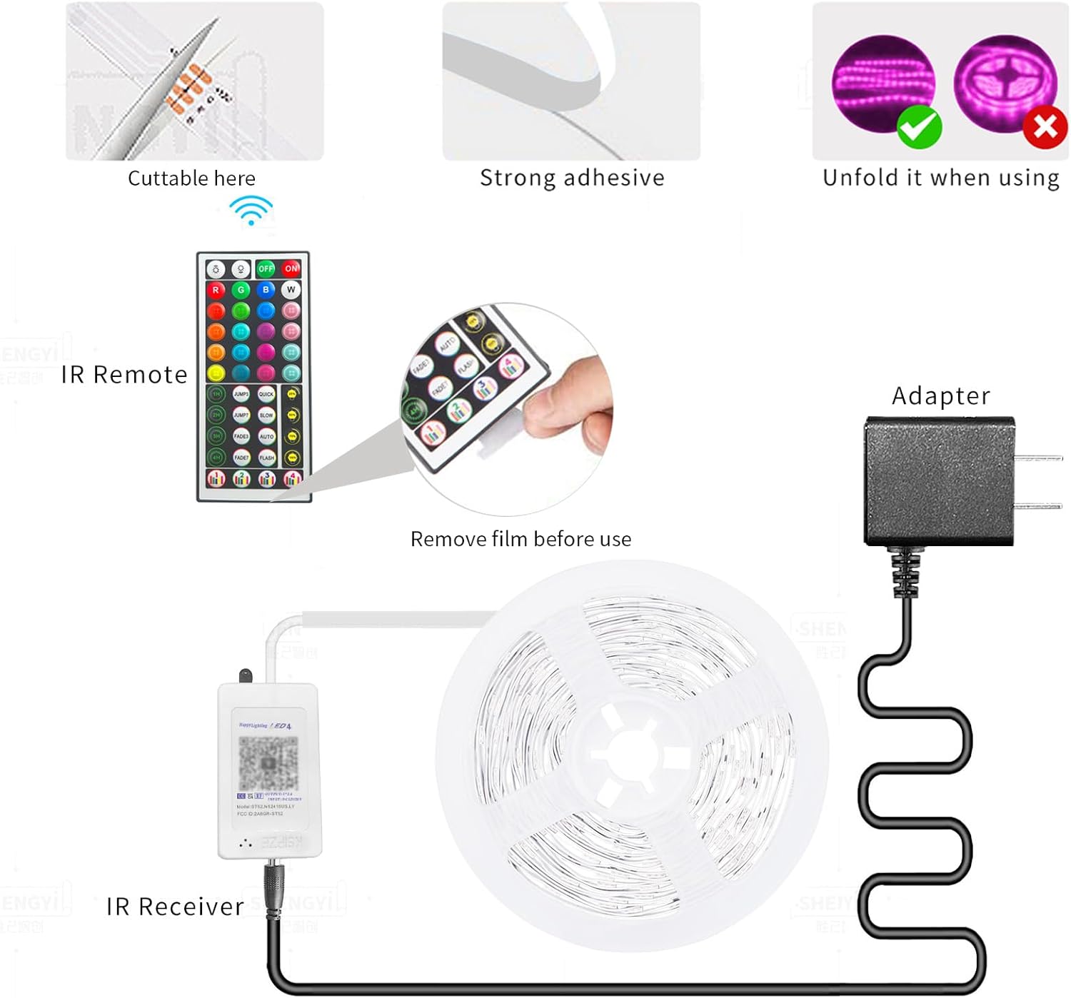 Thumbnail 5 de KSIPZE 100ft LED Strip Lights RGB 🎛