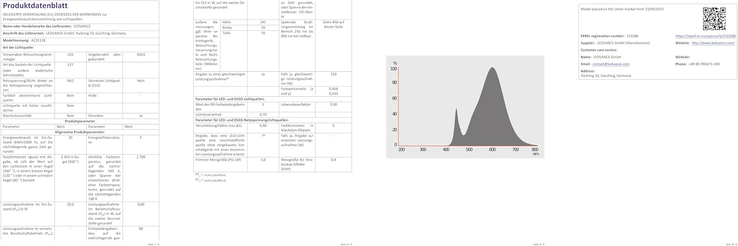 Thumbnail 1 de OSRAM CLASSIC A 20 W regulable, 2700 K