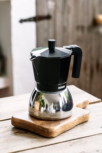Thumbnail 6 de Monix Induction Inox: Cafetera italiana de inducción, 6 tazas en negro