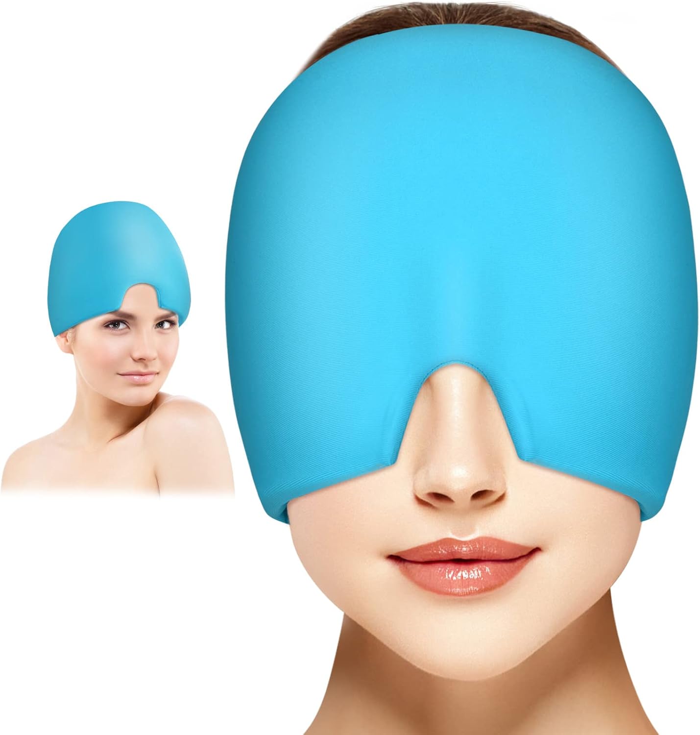 Detalle de ACWOO Chapeau Migraine 180° – Bonnet de Soulagement en Gel réutilisable