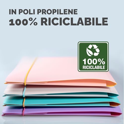 Thumbnail 3 de Fellowes Cartelline 3 Lembi ViceVersa – Confezione da 4, Assortite, con Elastico Aggiuntivo