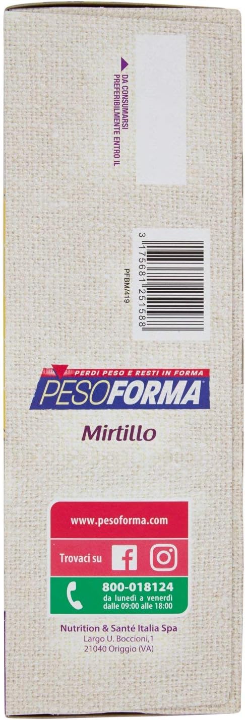 Thumbnail 3 de Pesoforma Biscotti al Mirtillo – Pasto Sostitutivo Dimagrante, 8 porzioni, 740 g