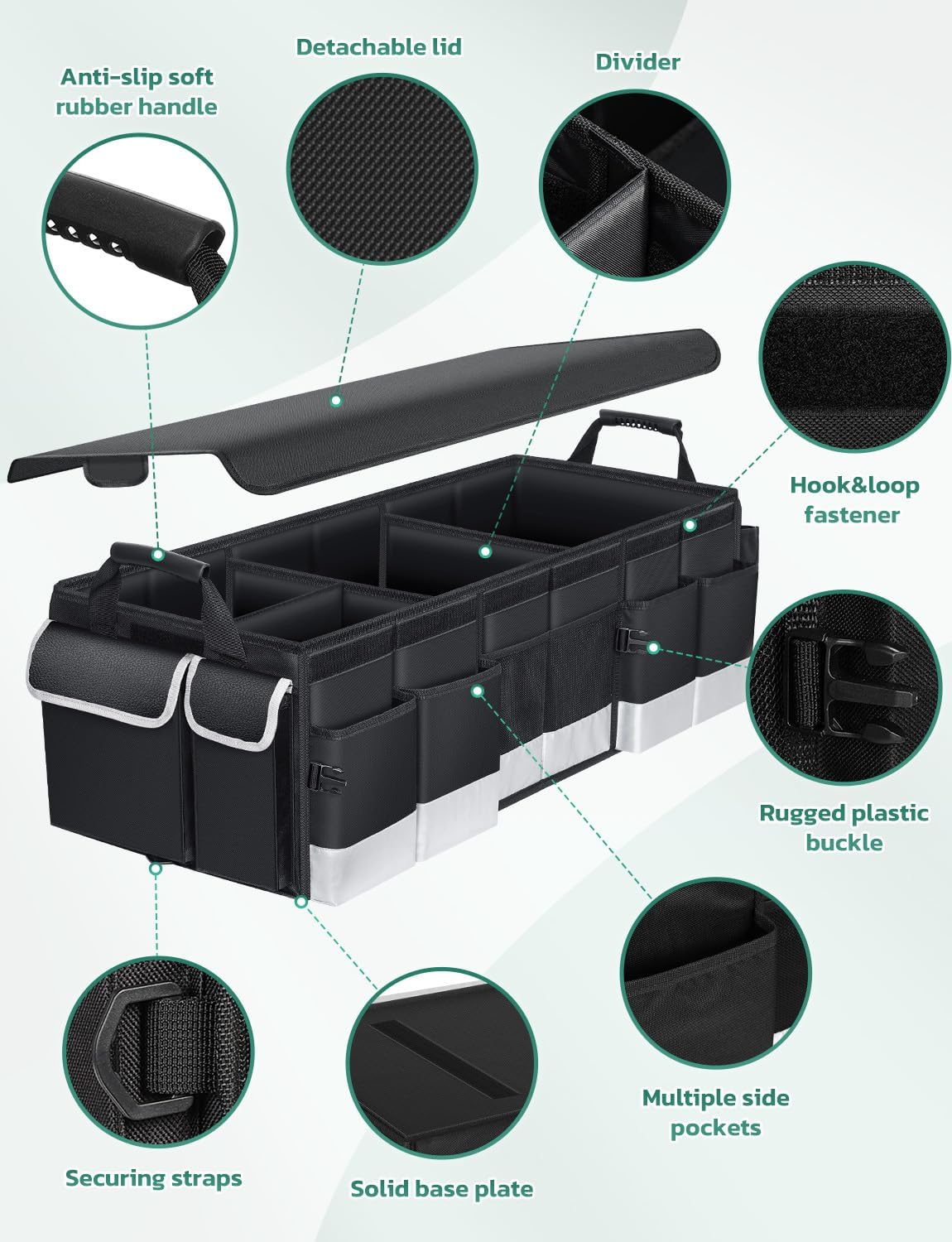 Detalle de Oasser Oasser Trunk Organizer 95L Cooler Bag