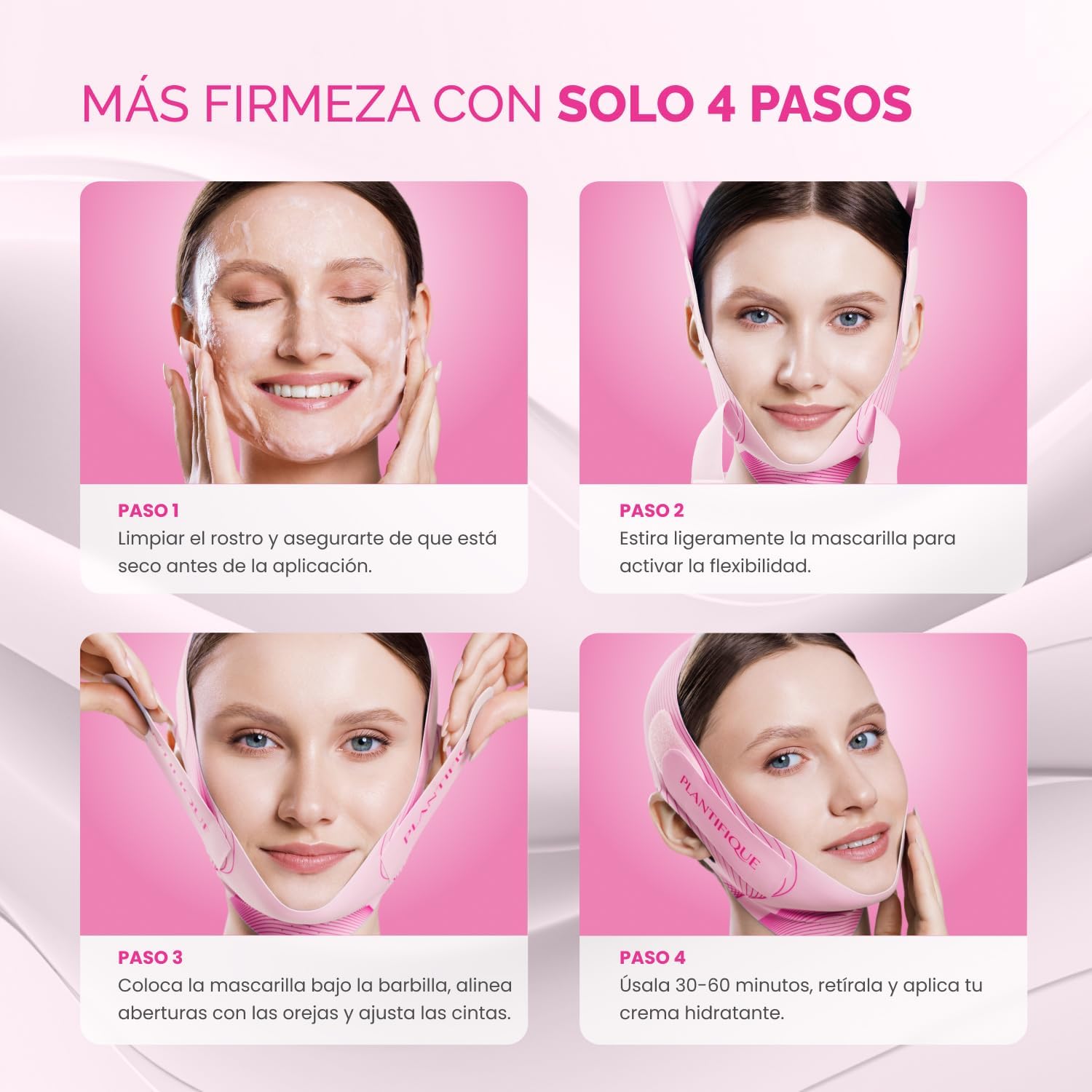 Detalle de PLANTIFIQUE Mentonera Papada Reutilizable 30–60 min 🧖♀
