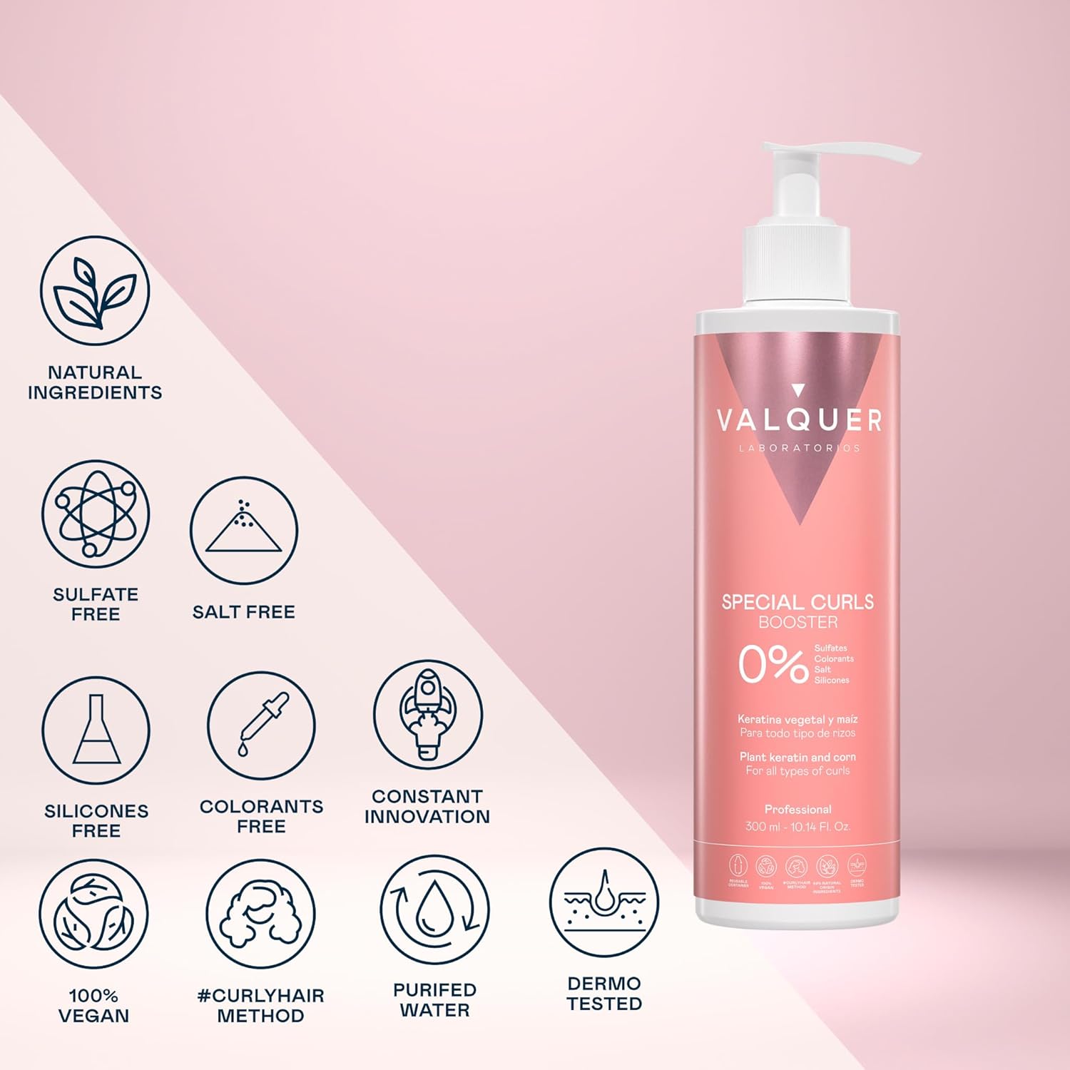 Detalle 2 de VALQUER Locken Gel Aktivator 300 ml