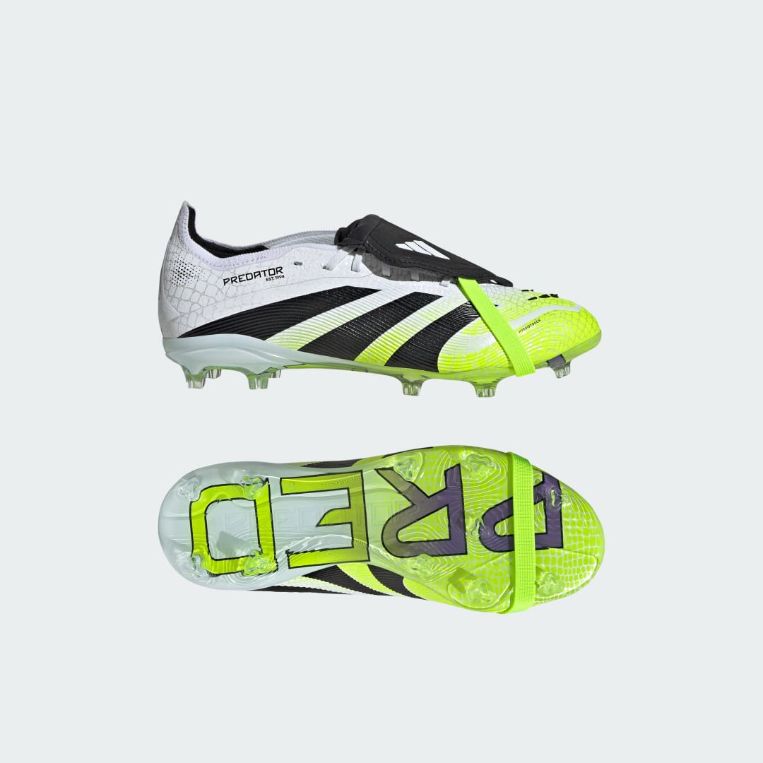 Detalle de Bota Predator Elite Fold-Over Tongue infantil para césped