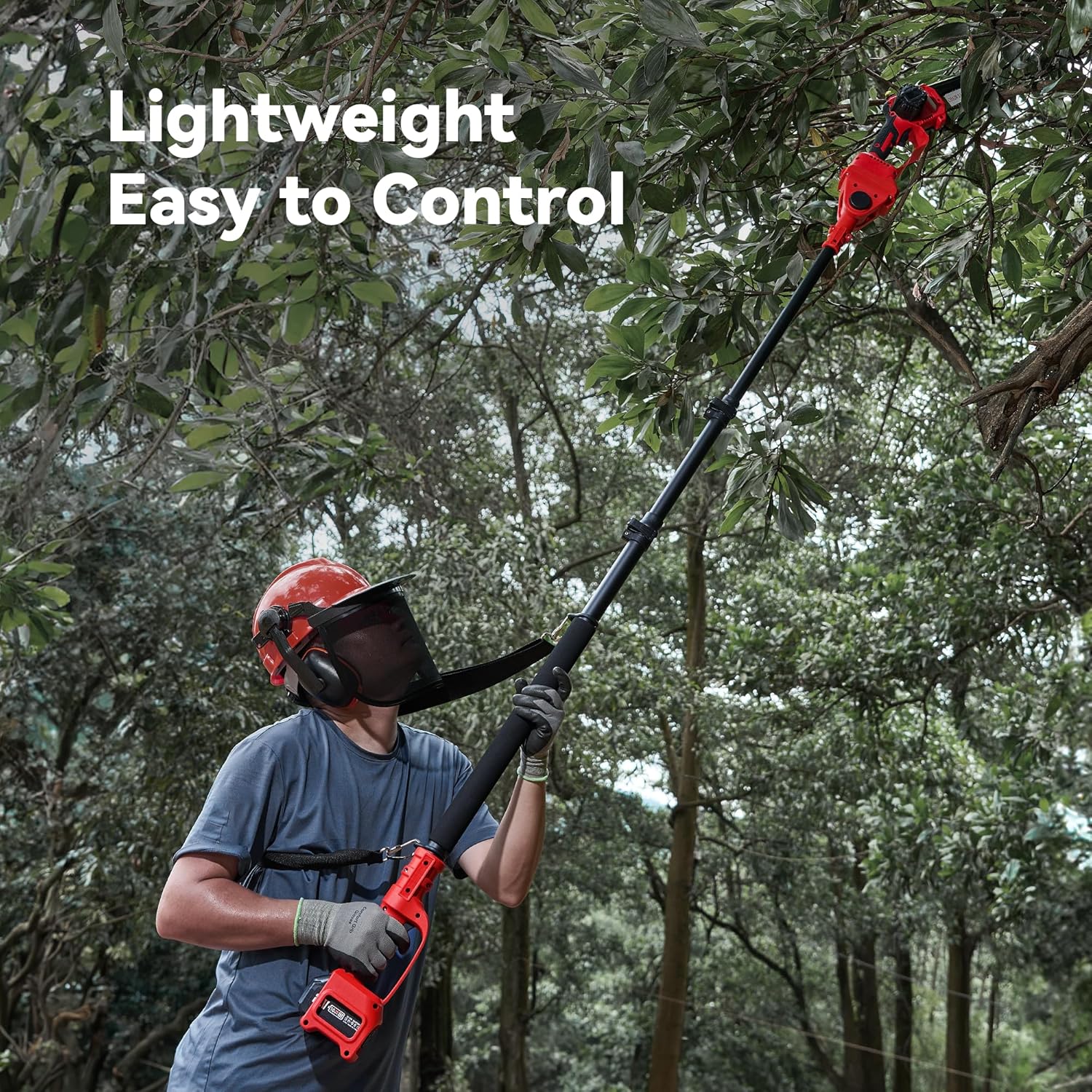Thumbnail 6 de Avhrit 2-in-1 Cordless Pole Saw & Mini Chainsaw 6 inch (15.5-foot max reach) with 2 x 4000mAh batteries