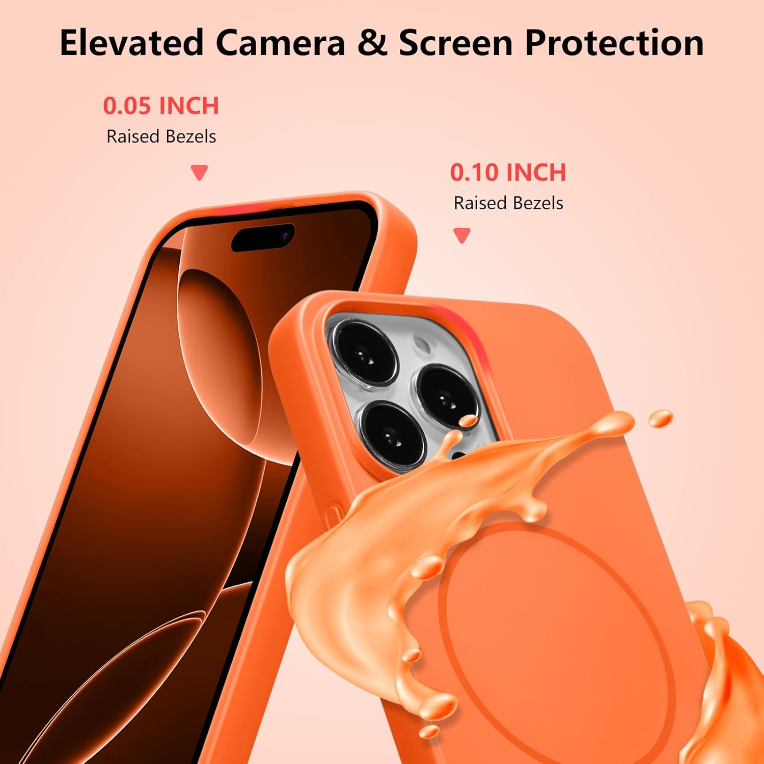 Thumbnail 4 de UCASONG Magnetic Case for iPhone 13 Pro (6.1") with MagSafe and Adjustable Lanyard – Orange