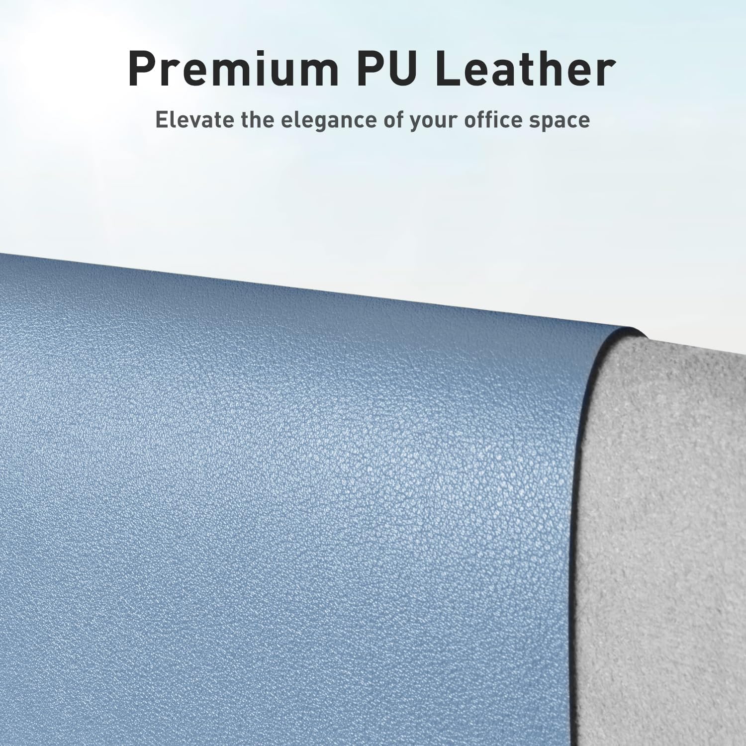 Detalle 2 de Aothia Schreibtischunterlage Denim Blau 60x35 cm – Multifunktionales Mauspad und Schreibunterlage