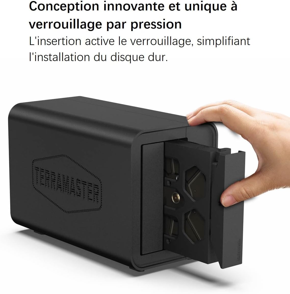 Detalle 1 de TERRAMASTER D2-320 USB 3.2 10Gbps Box RAID