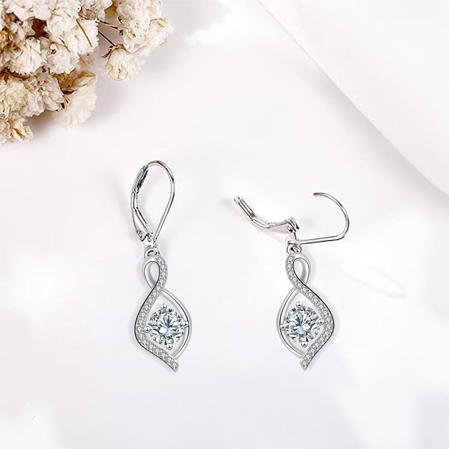 Detalle 2 de Micory Femme boucles d’oreilles argent 925