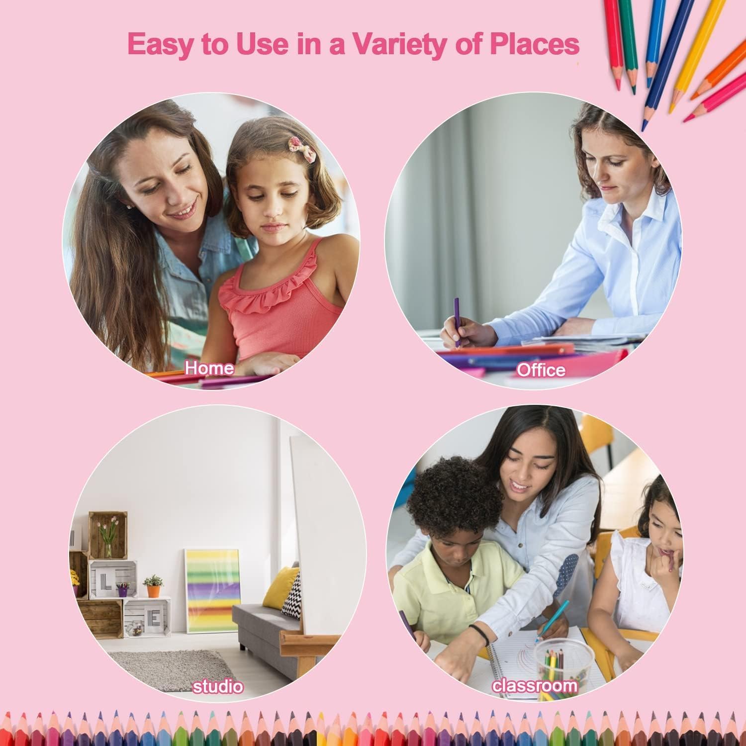 Thumbnail 6 de Manual Pencil Sharpeners Dual Hole - Coideal 8 Pack Small Canister Sharpener Coloured Handheld Double-Hole with Cover for Kids School Students