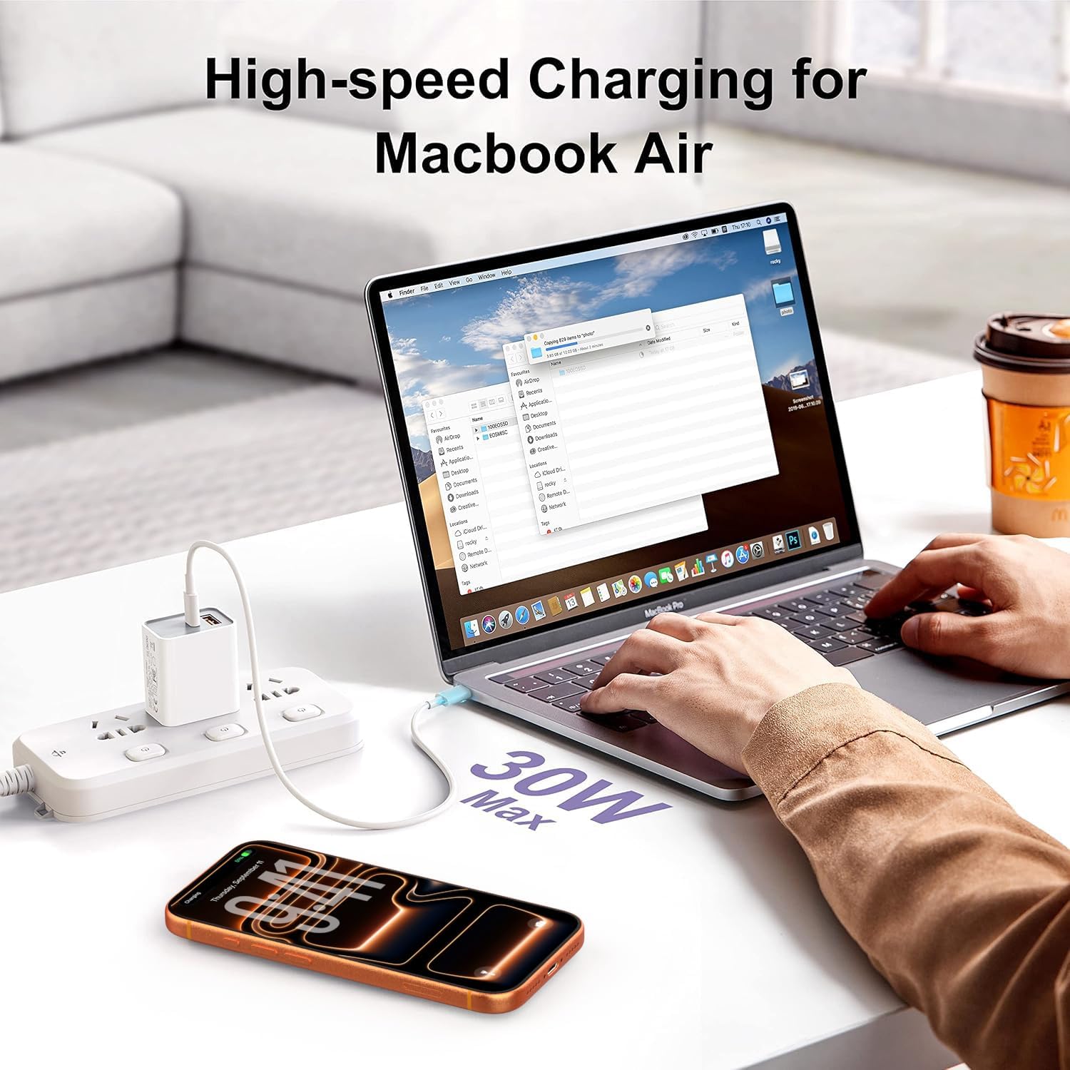 Detalle 2 de USB C Super Fast Charger 30W 3-Pack Chargers 🔌
