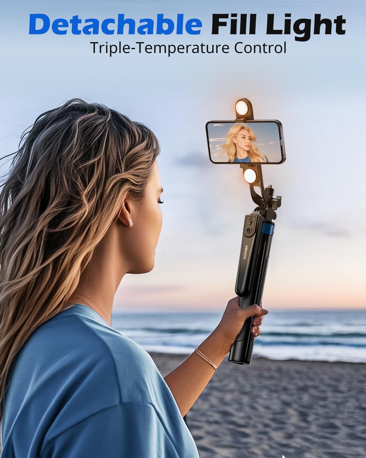 Thumbnail 1 de UBeesize 64" Extendable Selfie Stick Tripod 📷