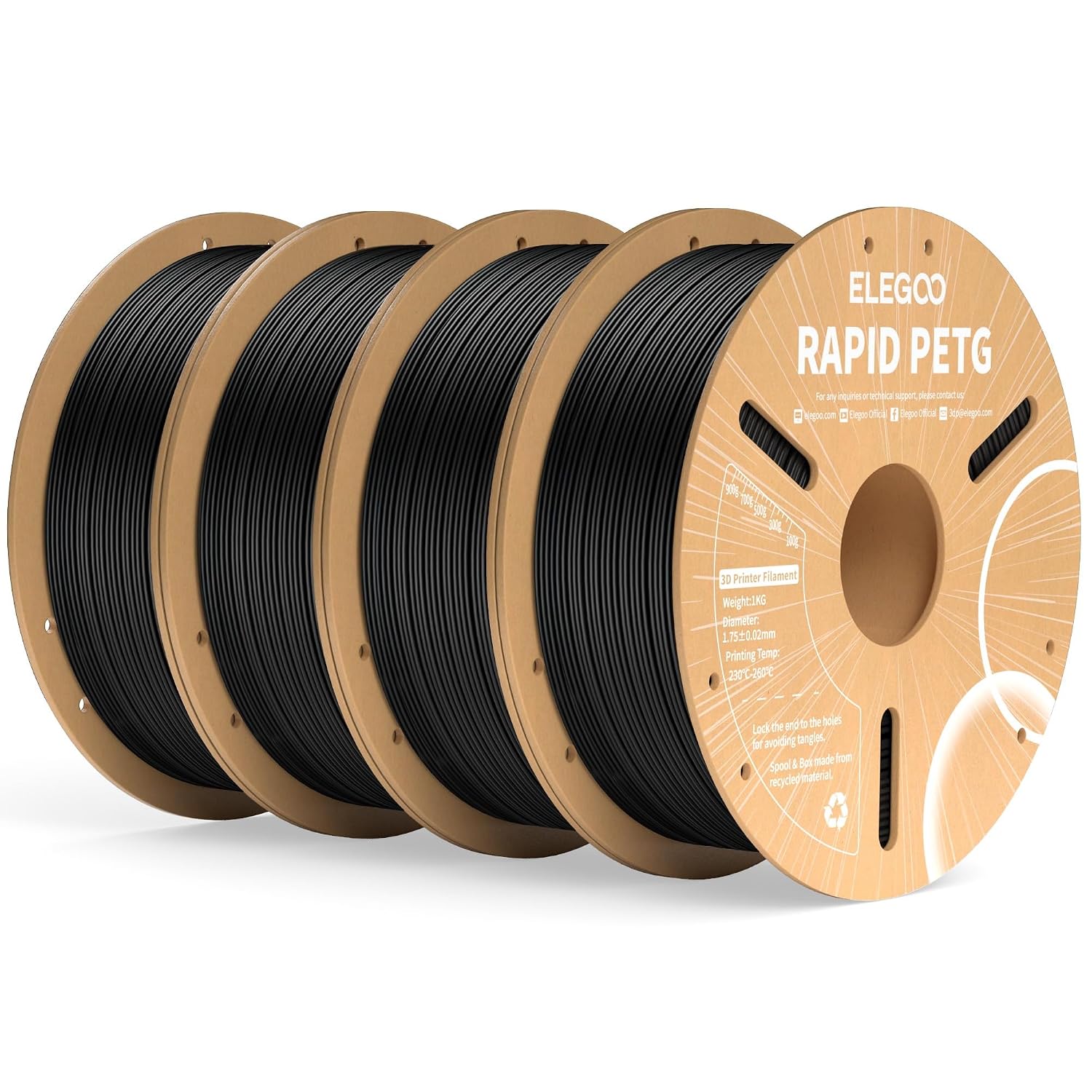 Detalle de ELEGOO Rapid PETG Filament 1.75mm 4KG