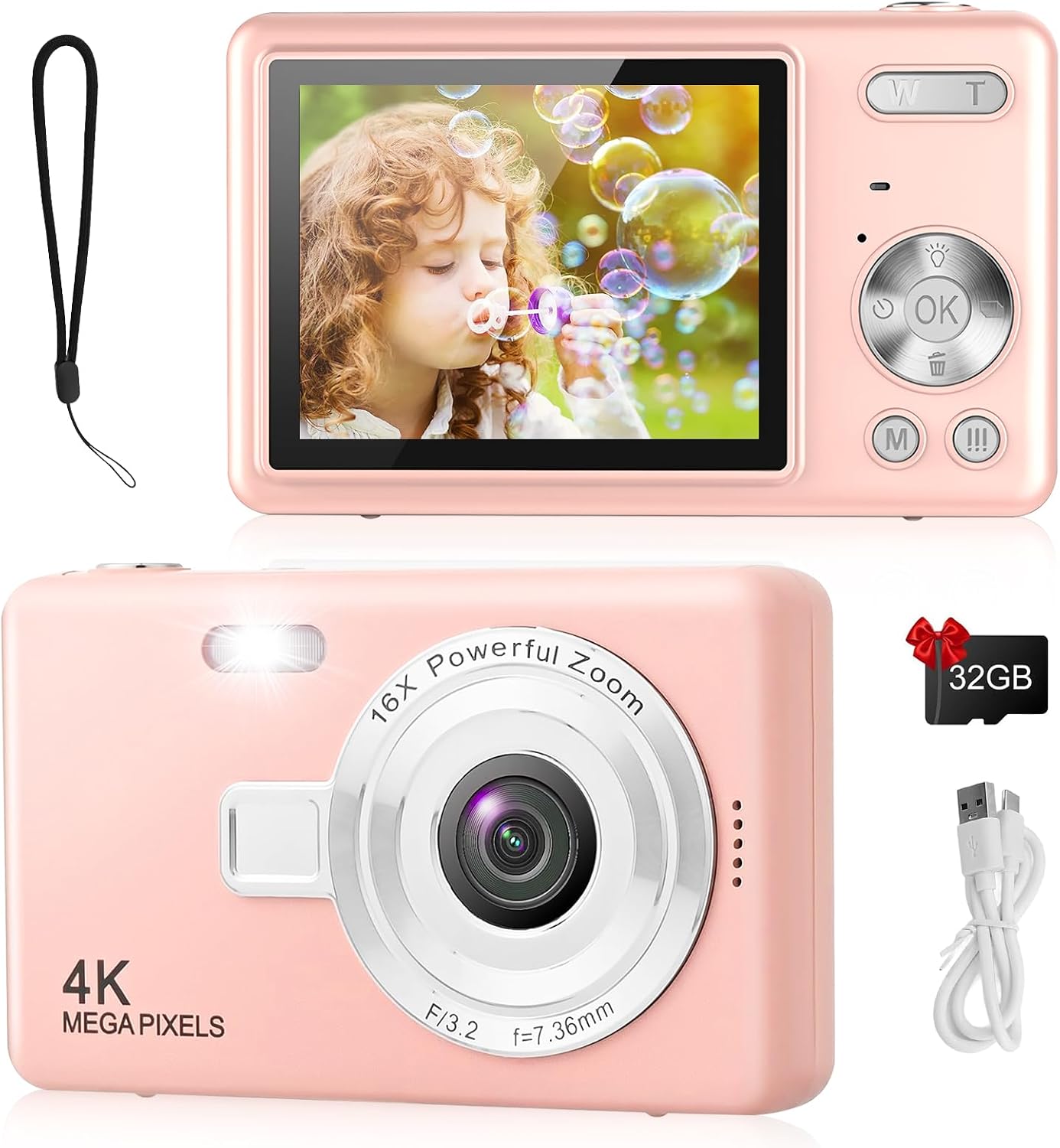 Detalle de Digital Camera 44MP 1080P FHD compact vlogging camera