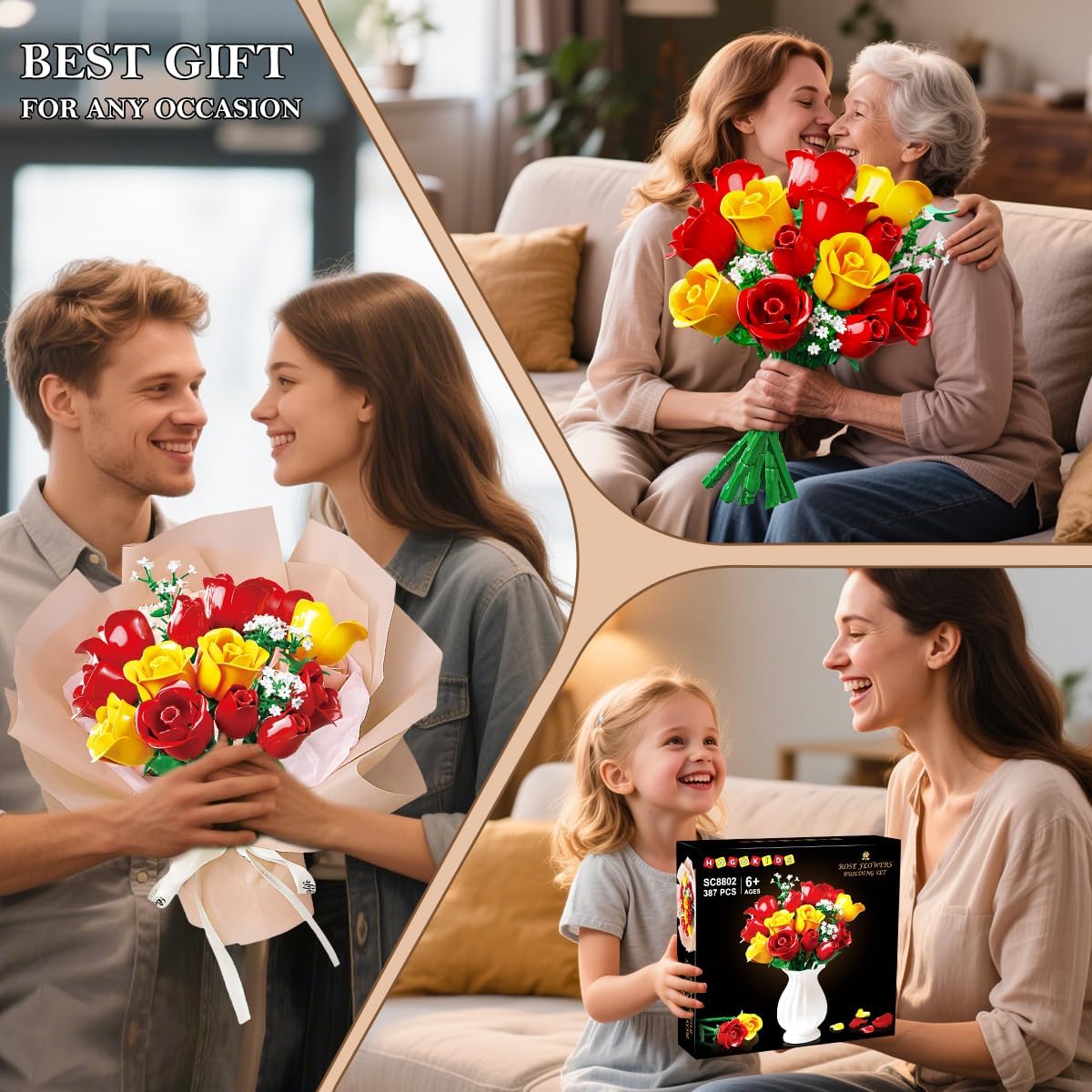 Thumbnail 6 de HOGOKIDS Bouquet de fleurs 16 tiges 🌹