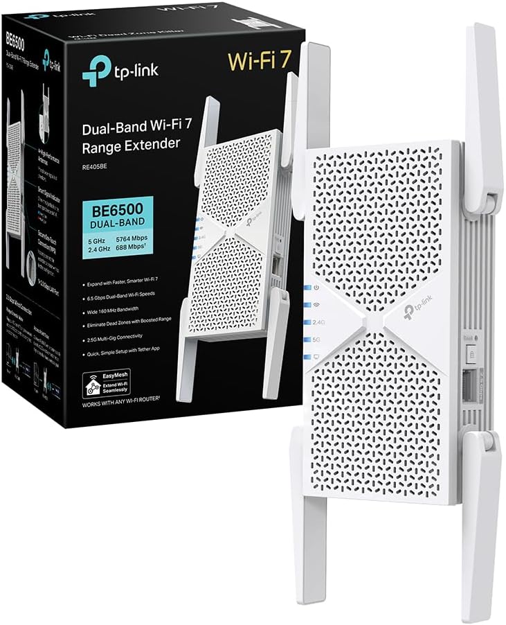 TP-Link RE405BE Wi-Fi 7, 6,5 Gbps