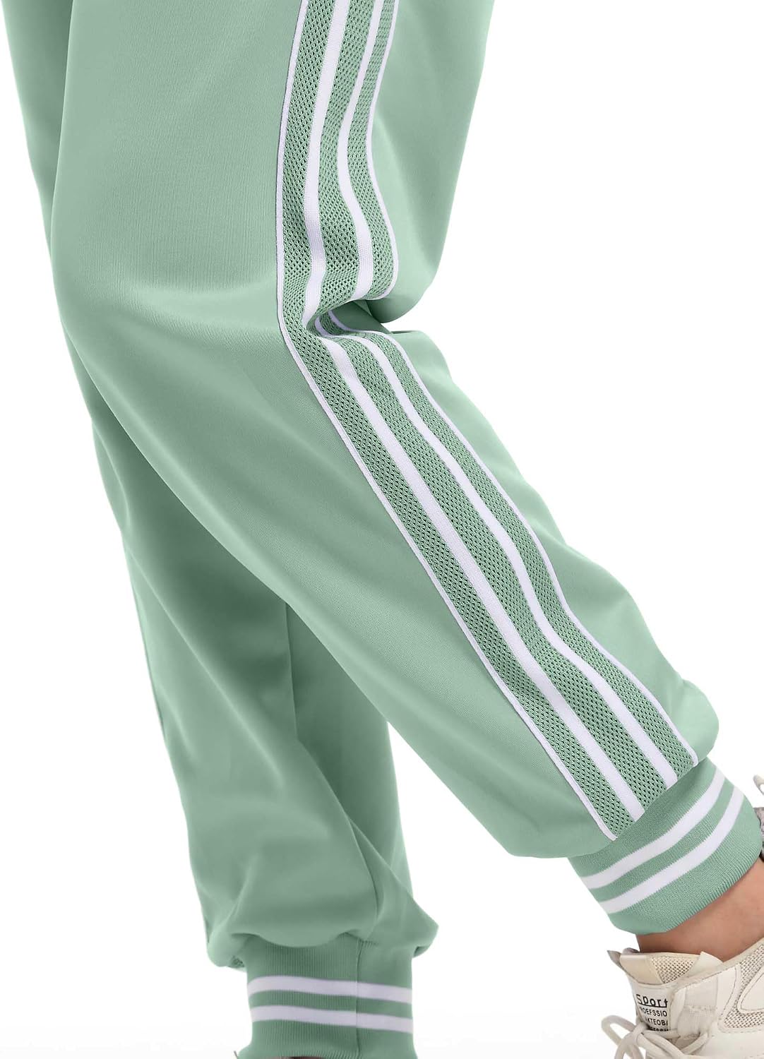 Detalle 2 de ANOTWENER Damen Trainingsanzug-Set mit Streifen (2-teilig, mit Taschen) S–XXL
